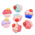 Mixed color Flat Back Cupcake Shaped Resin Cabochon For Handmade Craft Decor Beads Charms DIY Phone Shell Ornaments