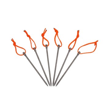 Titanium Rod Tent Pegs Camping Tent Peg