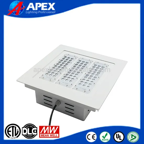 100w outdoor flat lens led petroleum canopy led light equal to 300w metal halide lighting with ul/cul/dlc