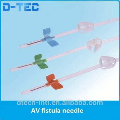 Arterial fistula needle, venous fistula needle, color clamp fistula needle