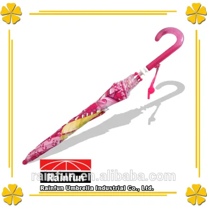 Beautiful Barbie Girl printing manual open child umbrella