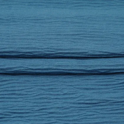 Recycle Polyester Viscose Crinkle Jersey Fabric