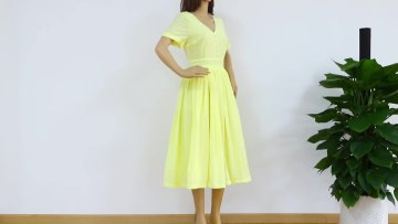 Komfortable Frauen Baumwolle Jacquard Kleid