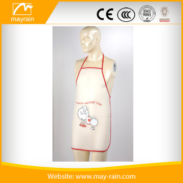 2015 hot sale originality heat tranfer print PVC kitchen cooking apron wholesale for Adult