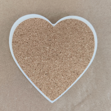 Heart Shape Decorative Stoneware Coasters with Cork Backing