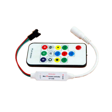 Controlador LED RGB DC 5V-24V RGB con un control remoto de 14 teclas para luces de tira 2835/5050
