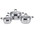 Apple shape stainless steel casserole set Cookware set