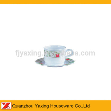 YAXING Melamine Coffee Cup & Saucer