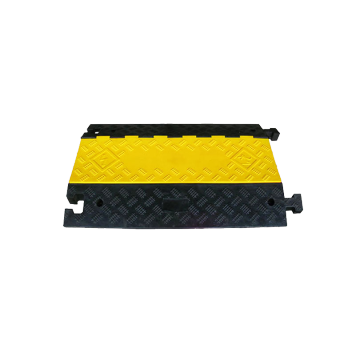 3-Channel Heavy Duty Driveway Rubber Speed Hump and Cable Protector for Road Traffic Safety