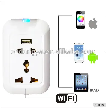 Electric Remote Control Wifi Plug Socket for home automation