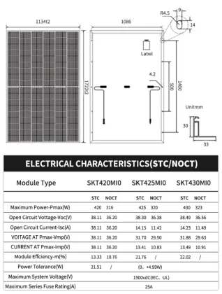 TOPCON glas-glas 16BB 182mm 108cells Half-cut Solar Panels