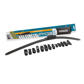 Premium Quality Multi-Fit Hybrid Windshield Wipers with 14 Adaptors for 99% of Cars