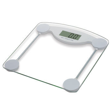 Transparent Scale with Hot Sale Design, Low-battery Indication, Measures 280 x 290 x 22mm