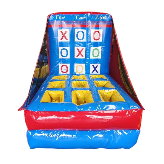 Tic Tac Toe Inflatable Bouncer: Carnival Inflatable Sport Game Stall