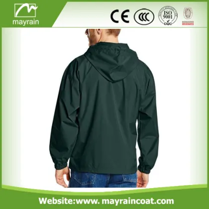Men' s Casual Waterproof Custom Rain Jacket