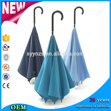 Wholesale 2016 Popular 23*8K reverse inverted umbrella waterproof straight umbrella