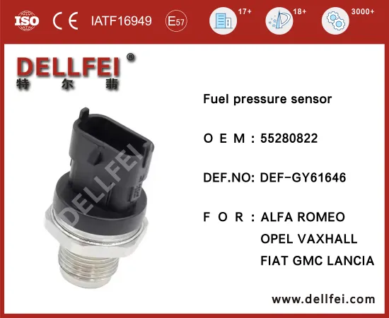New Diesel Fuel Common Rail Pressure Sensor for ALFA ROMEO,FIAT,GMC,LANCIA,OPEL,VAXHALL 55280822