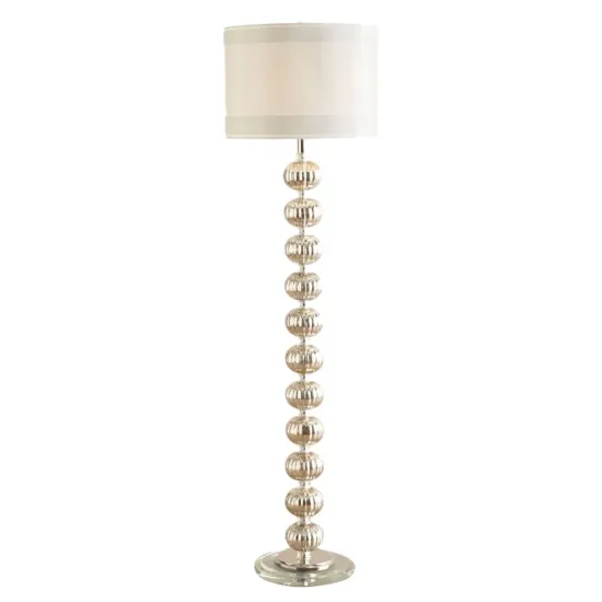 Exquisite Standing Glass Floor Lamp for Modern Noble Living Room and Bedroom Decor