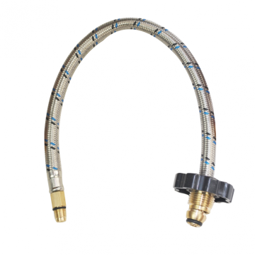 Connection Hose chrome plated double locked braided hose