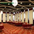 Hotel sound absorbing interior sliding partition