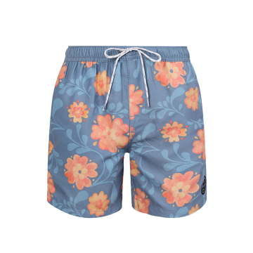 Sport Style Printed Swimming Trunks Floral Beach Shorts