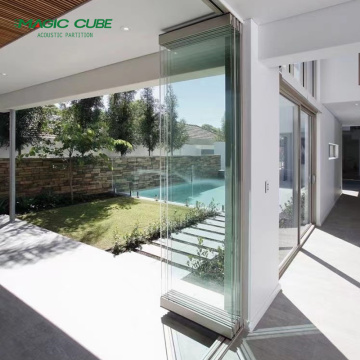 Aluminium sliding track movable glass partition walls