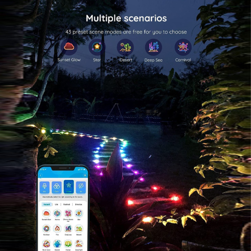 15Led Music Blue Tooth RGB Lawn Lights