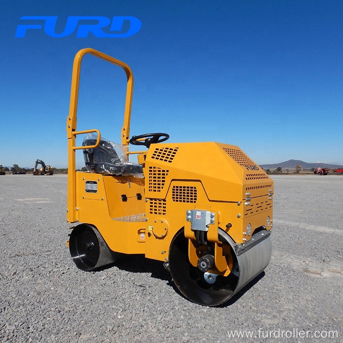 Mini mobile double drum asphalt compactor soil road roller compactor FYL-860