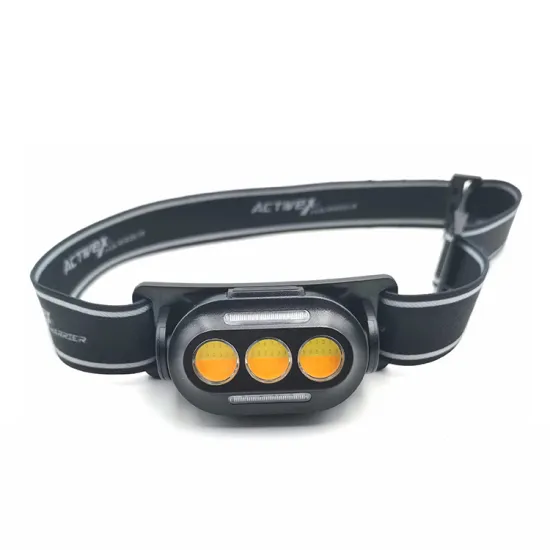 Rechargeable LED Headlamp: Lightweight Camping Helmet with Wide Beam Flashlight