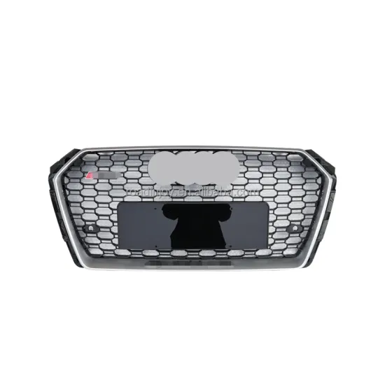 2017-2019 Audi A4 Silver and Black Grill Conversion to RS4 Front Grille with Quattro