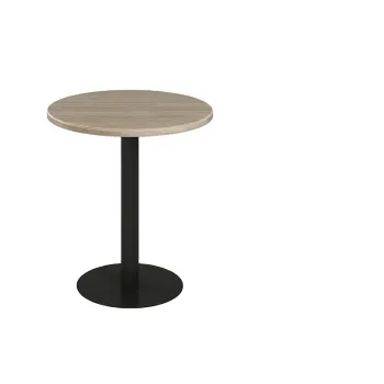 Wholesale Simple Style HPL Top Metal Base Restaurant Furniture Coffee Dining Round Table