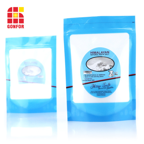 Custom print plastic salt packaging stand up pouch bag