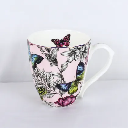 Wholesale Custom Design Fine Porcelain Tea Mugs - Bone China Royal Ceramic Cups