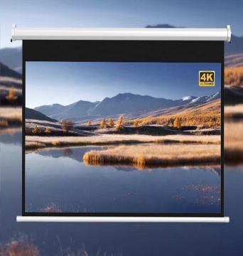 Outdoor movie projector 150 inch motorized projector screen