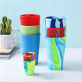 Tasse à eau sportive portable extérieure tasse de pliage en silicone