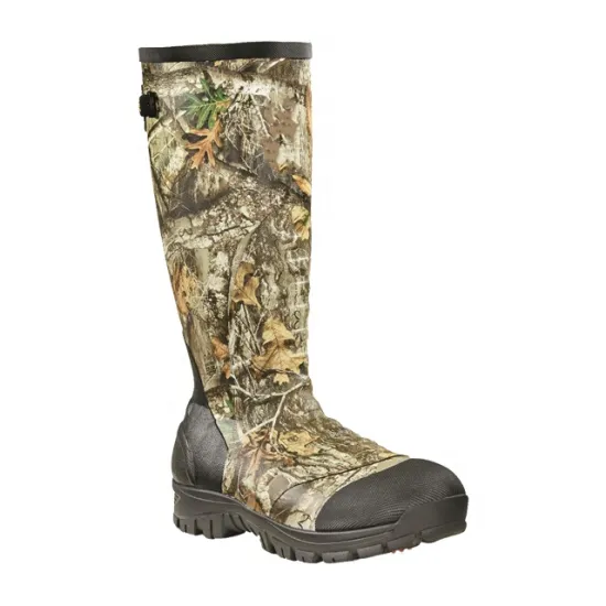 Waterproof Camo Hunting Boots: Ankle Fit Insulated Rubber Boots for Men
