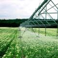 Center pivot irrigation system for 40 ha