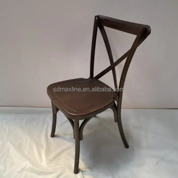 Wholesale Cross Back Royal Tiffany Resin Plastic Banquet Wedding Chairs