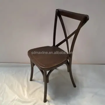 Wholesale Cross Back Royal Tiffany Resin Plastic Banquet Wedding Chairs