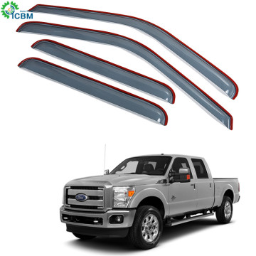 ICBM 4PC VISOR FESTER SONNE SONGEN WARTE WIND WINDEL FÜR RAM 1500 CREW CAB 09-18