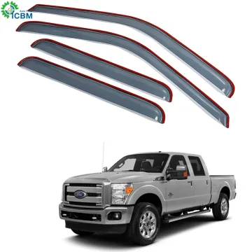ICBM 4PC Visor Window Sun Rain Guard Wind Deflector for Ram 1500 Crew Cab 09-18