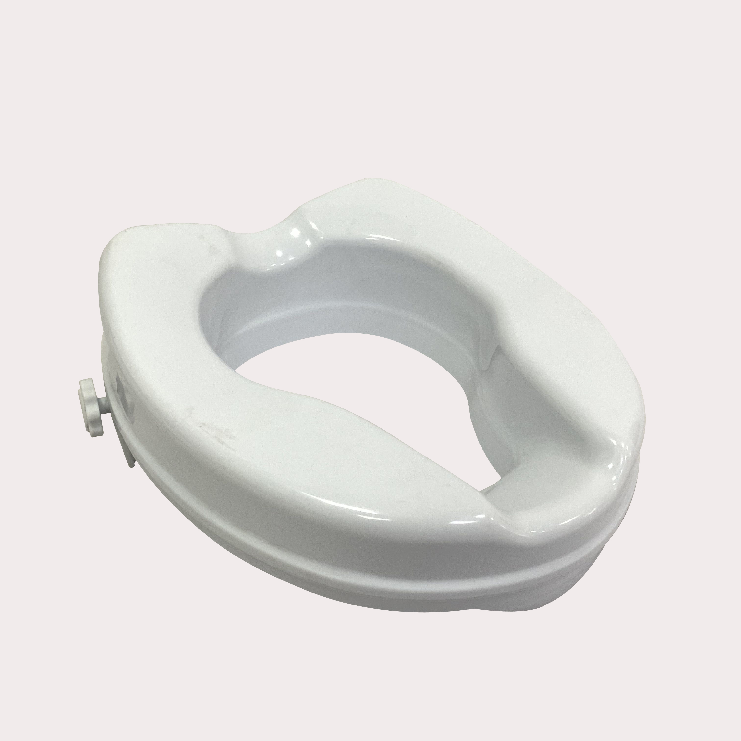 2 inch toilet Seat Riser Elongated Raised Toilet Seat for Assistance Bending or Sitting TCA05