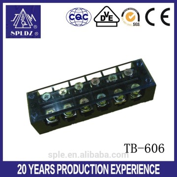 6-way 60A Barrier dual row terminal blockTB-606