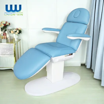 Union Win Beauty Salon Esthetician Furniture - Facial Bed, Electric Cosmetic Eyelash Bed, Luxury Spa Massage Table