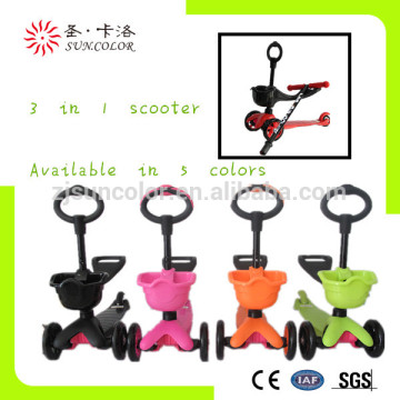 good quality 3 wheel kids scooter for wholesale sun color skl-06