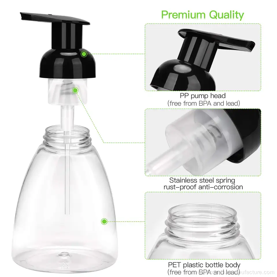 Plastic Foam Pump Facial Foamer Bottle Soap Cleanser