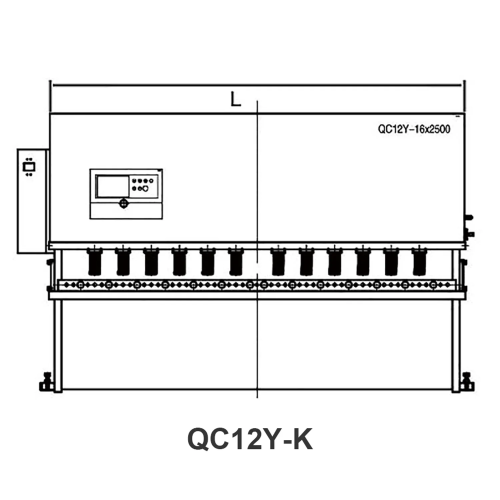 QC12Y/K Series hydraulic CNC swing shearing machine
