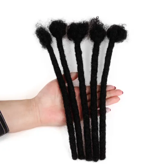 Human Hair Extensions virgin mongolian hair afro curly hair Crochet Dreadlocks