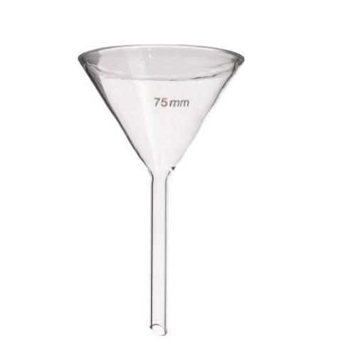 Glassware Short Type Glass Funnel 180mm