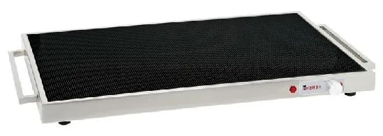 Warming plate, hardened glass